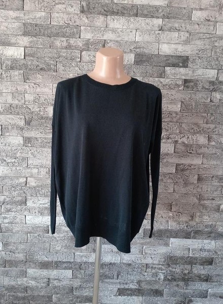 Women COS Sweater Black Nylon 44