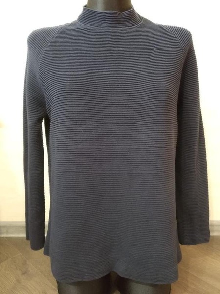 Women COS Sweater Navy Cotton 36 #6SLP