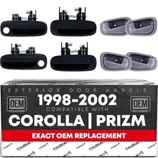 8-pc Interior & Exterior Front/Rear Driver & Passenger 8-Piece Set - Light Gray