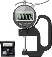 Neoteck Digital Thickness Gauge 0.5 inch/12.7mm, 0.0005"/0.01mm, 0.5"/0.0005" 