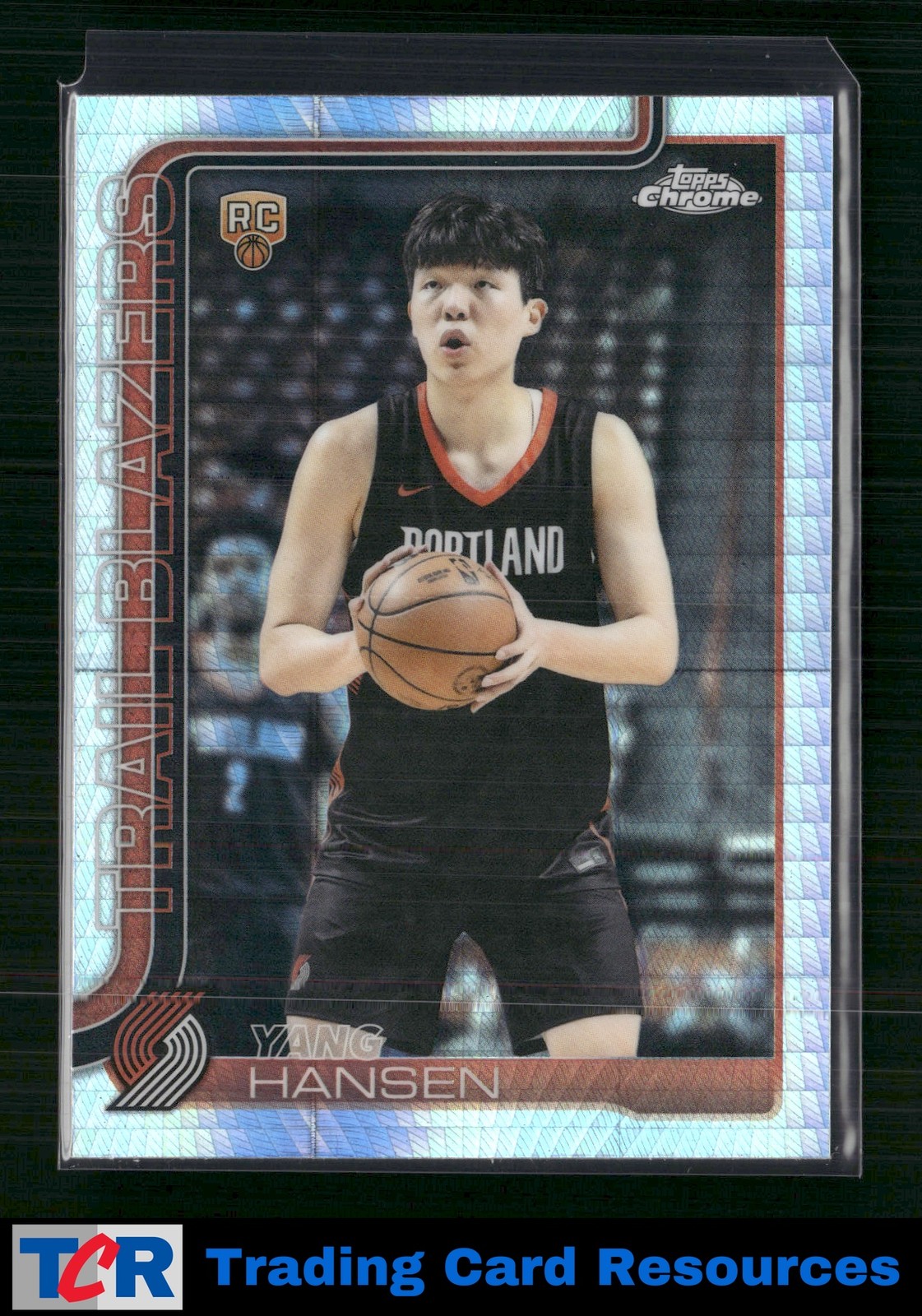 2025-26 Topps Chrome #266 Yang Hansen Prism Refractor