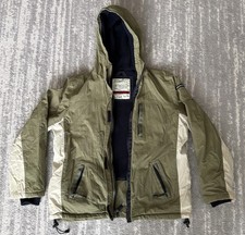 Vtg Abercrombie Fitch Jacket Olive Size Women s Medium Zip Y2K Fleece Lined