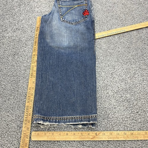 Jnco Jeans Boys Size 8 Baggy Blue Embroidered Youth Kids - Picture 10 of 11
