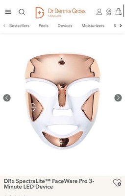 Dr. Dennis Gross Skincare DRx SpectraLite FaceWare Pro LED Mask White/Rose