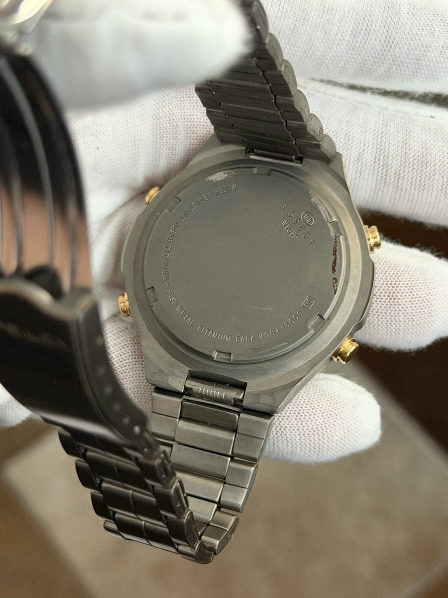 Rare Vintage Seiko Alba Epsilon Titanium Ana-Digi Men's Sports