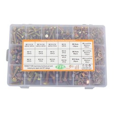 775 Grade 8.8 Alloy Steel M6 M8 M10 Bolts and Nuts Assortment Kit Metric Hex