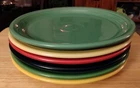 FIESTA RAINBOW 6 DINNER PLATES 10.5" FIESTAWARE Homer Loughlin Made in USA!