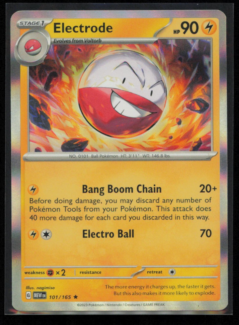 Electrode 101/165 Pokemon 151 Rare Near Mint