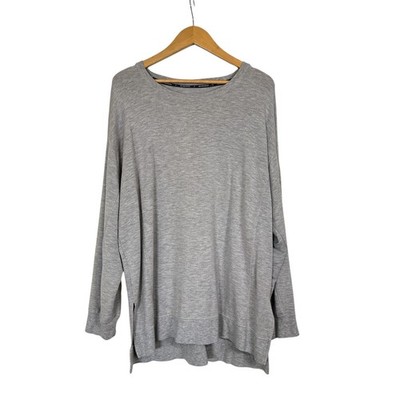 Recreation by Thread & Supply Women's High-Low Oversized Lounge Top Size L Gray