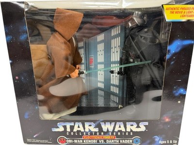Vintage 1997 Star Wars Collector Series Electronic Obi-Wan Kenobi Vs Darth Vader