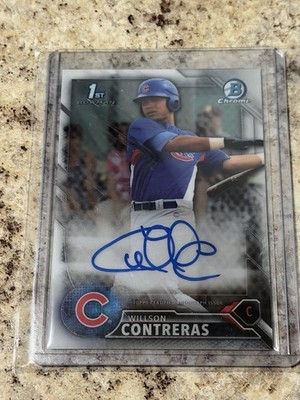 2016 Bowman Chrome Prospect Willson Contreras Rookie Auto #CPA-WC Red Sox