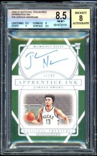 Jordan Nwora Rookie Card 2020-21 National Treasures Apprentice Ink #18 BGS 8.5. rookie card picture