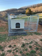 10 Ft X 10 Ft X 6 Ft Chain Link Dog Kennel W Gate