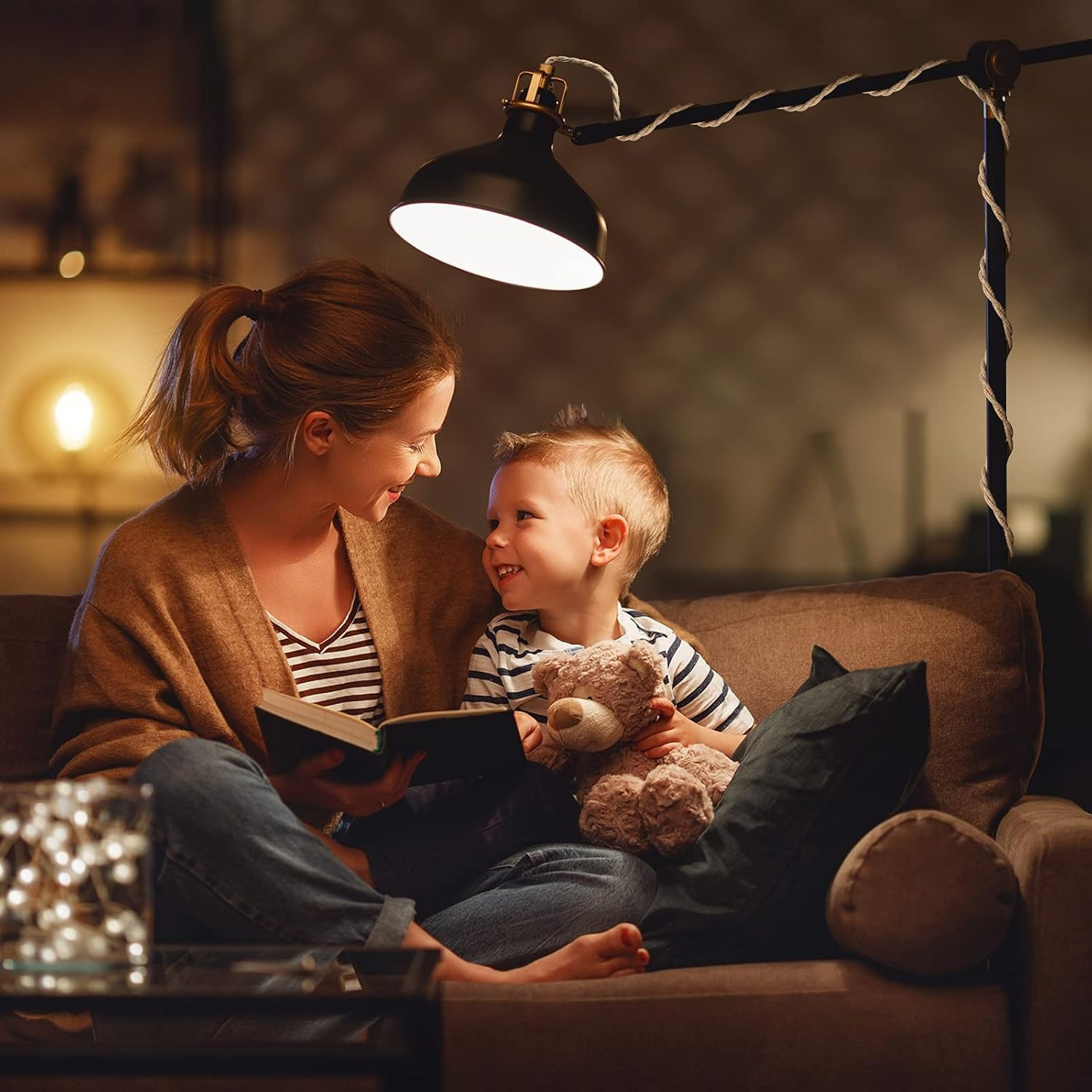 Plug in Hanging Light Fixture, 15FT Pendant Lamp Lights Cord with Switch Cord E2