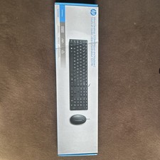 HP 320MK Wired Keyboard Mouse Combo, Plug Play, Black, English QWERTY