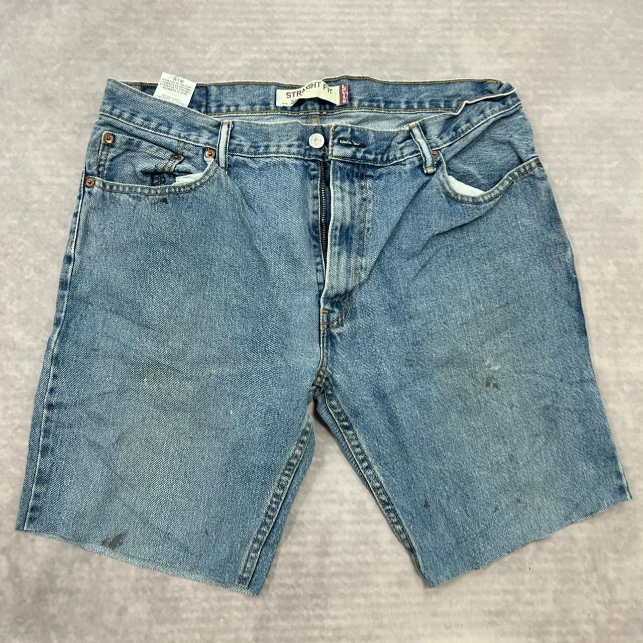 Levi's Shorts Levi 505 Straight Fit Cut Off Denim Shorts Men's 36 thumbnail 2
