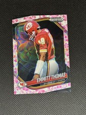 Emmitt Thomas - 2025 Prizm Black - #74 Cherry Blossom Prizm /20 - KC Chiefs