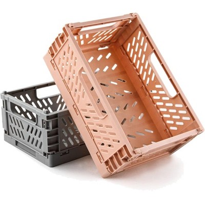 Aufbewahrungsbox Kunststoff faltbar 2 Stücker klappbar SheLF Organizer