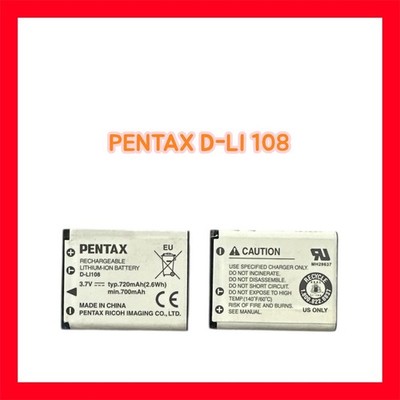 Original PENTAX Akku D-LI108 Optio L30, L40, M30, M40 M90, NB-1000, RS100, RS100