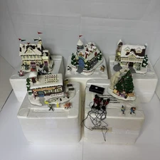 Hawthorne Village Rudolph’s Christmas Town Village Collection Bundle Of 5 Sets