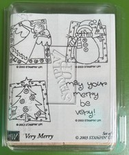 STAMPIN UP - 2003 - Very Merry 4 pieces - unmounted