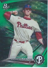 Andrew Painter Phillies 2022 Bowman Platinum Top Prospects Emerald Ice Foil /299