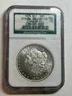 1878 8TF Morgan Silver Dollar NGC MS60 Binion Collection Nice Luster
