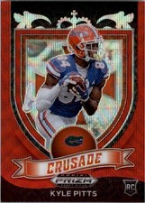 2021 Panini Prizm Draft Picks Prizms Ruby Wave #167 Kyle Pitts C - FB