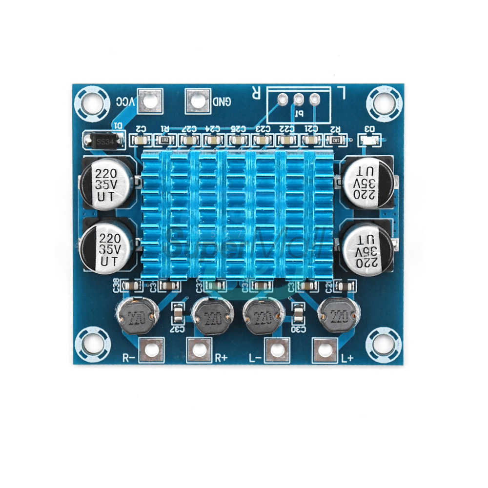 DC 8-26V 2 Channel Digital Audio Power Amplifier Board 2*30W