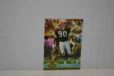 1991 Topps Stadium Club football card - #201 Rob Burnett (RC) Mint condition