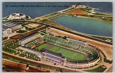 c1940s Soldiers Field Museum Lake Front Chicago Illinois Vintage Postcard