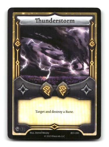 Elestrals Set Base Gioco di Carte Collezionabili #BS1-095 Thunderstorm - Foto 1 di 4