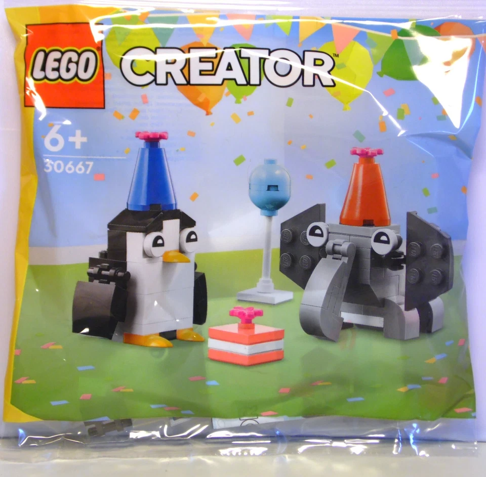 LEGO Creator Polybag 30667 Geburtstagsparty der Tiere Pinguin Elefant NEU - Bild 1 von 1