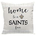 Northwest NFL New Orleans Saints Sweet Home Fan 2 Piece Throw Pillow Cover,18x18
