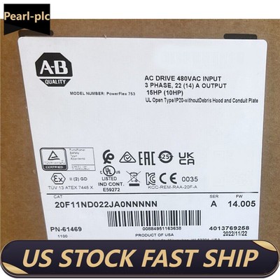PowerFlex Air Cooled 753 AC Drive 20F11ND022JA0NNNNN ALLEN BRADLEY FREE SHIP US