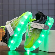 Led Light Mesh Shoes Breathable Mesh Surface Boys Girls 25-35
