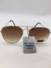 Air Force 8AF101 Gold Aviator Sunglasses Brown UV400 Lens
