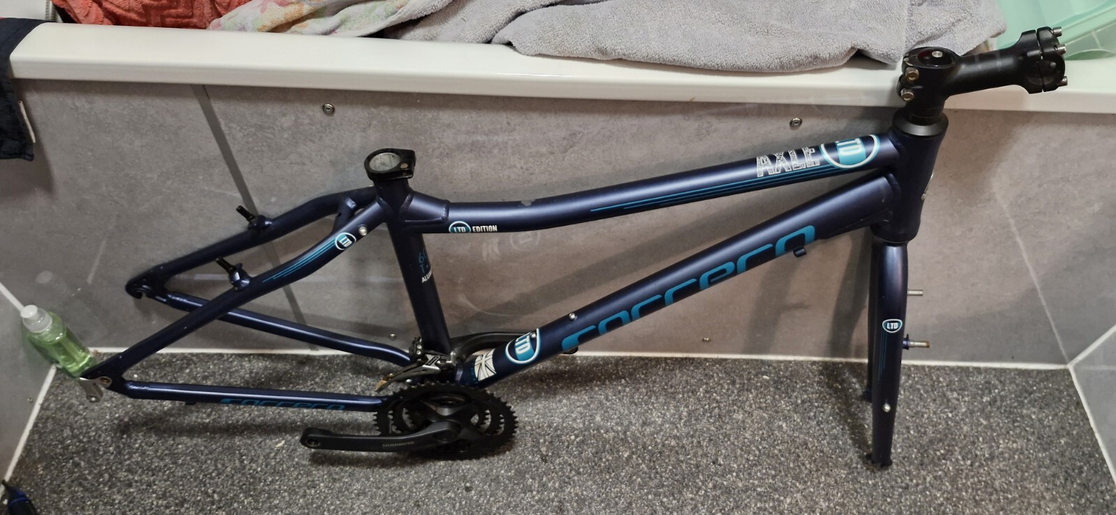 Carrera Axle Ltd 16" Hybrid Mountain Bike Frame And Forks Set For 27.5" Wheels eBay