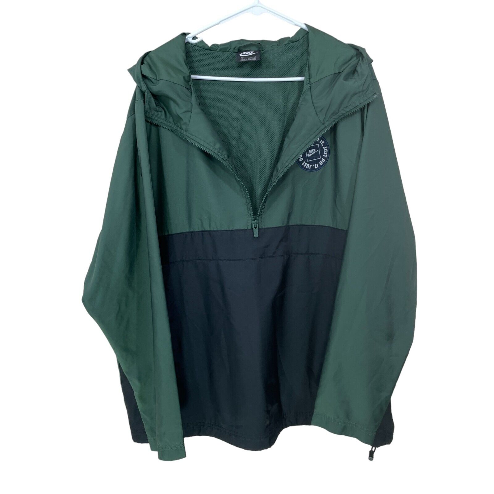 Nike Men's Rain Jacket Size XL Anorak Half Zip Gr… - image 7