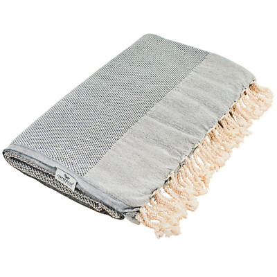 Plaid Tagesdecke FAVO grau Couchdecke Sofa Decke 240 x 200 cm 100% Cotton