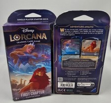 New Sealed Disney Lorcana The First Chapter Cinderella  Simba Starter Deck Fast