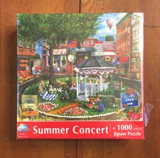 SunsOut Summer Concert 1000 Pc Puzzle Downtown Memories History USA Eco Friendly