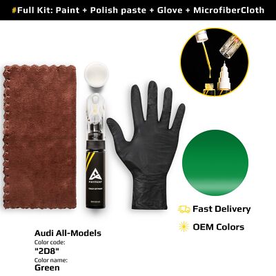 Touch up Paint for Audi All Models Code: 2D8 Green