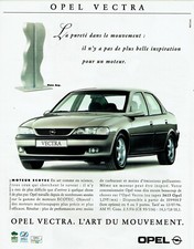 Publicité Advertising 079  1996  Opel Vectra   moteur ecotec Hans Arp