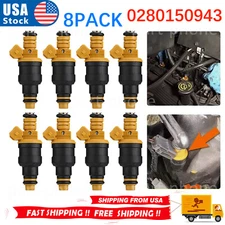 8PACK Flow Matched Bosch Fuel Injectors 0280150943 for Ford 4.6 5.0 5.4 5.8L
