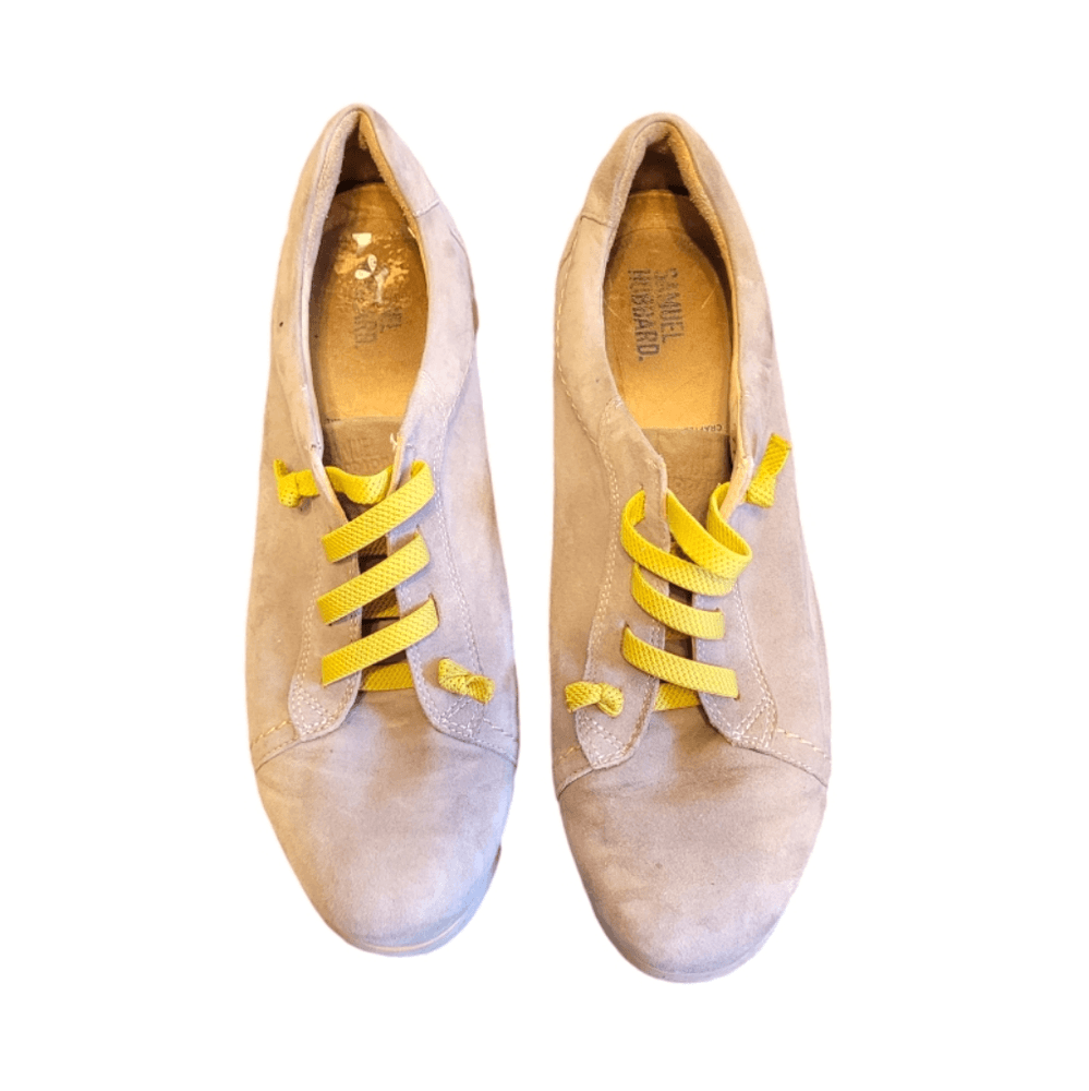 Samuel Hubbard Tan Suede Leather Slip On Comfort Oxford 