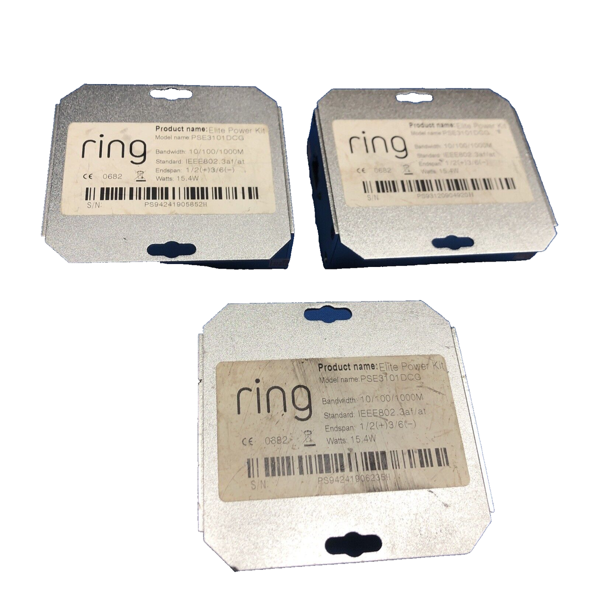 3X Ring PSE3101DCG Video Doorbell Elite Power Kit POE-Injector