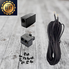 Phone Cord 15FT, Landline Telephone Cable with RJ11 Plug, Includes Telephone Inl