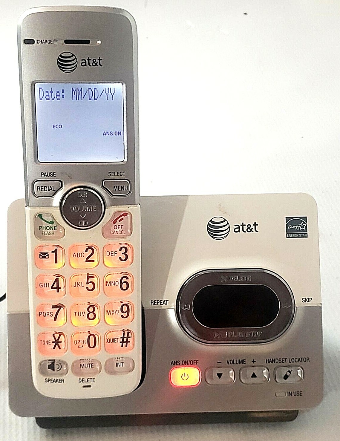AT&T OEM Handset/power & Phone System El52203 2 PHONES for sale online