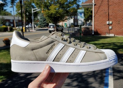 Adidas Superstar Men\u0026#039;s 8 Women\u0026#039;s 9 Suede Green White Gold  Sneakers Shoes H00163 | eBay